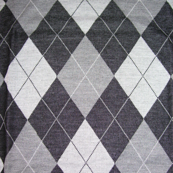 Mens V Neck Black Argyle Sweater Vest 4XL XXXL - Picture 5 of 6